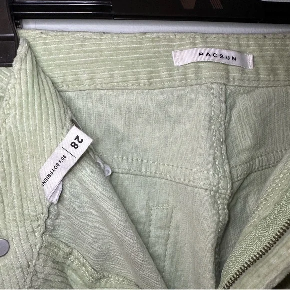 PacSun Green Corduroy Pants Size 28 - Picture 4 of 9